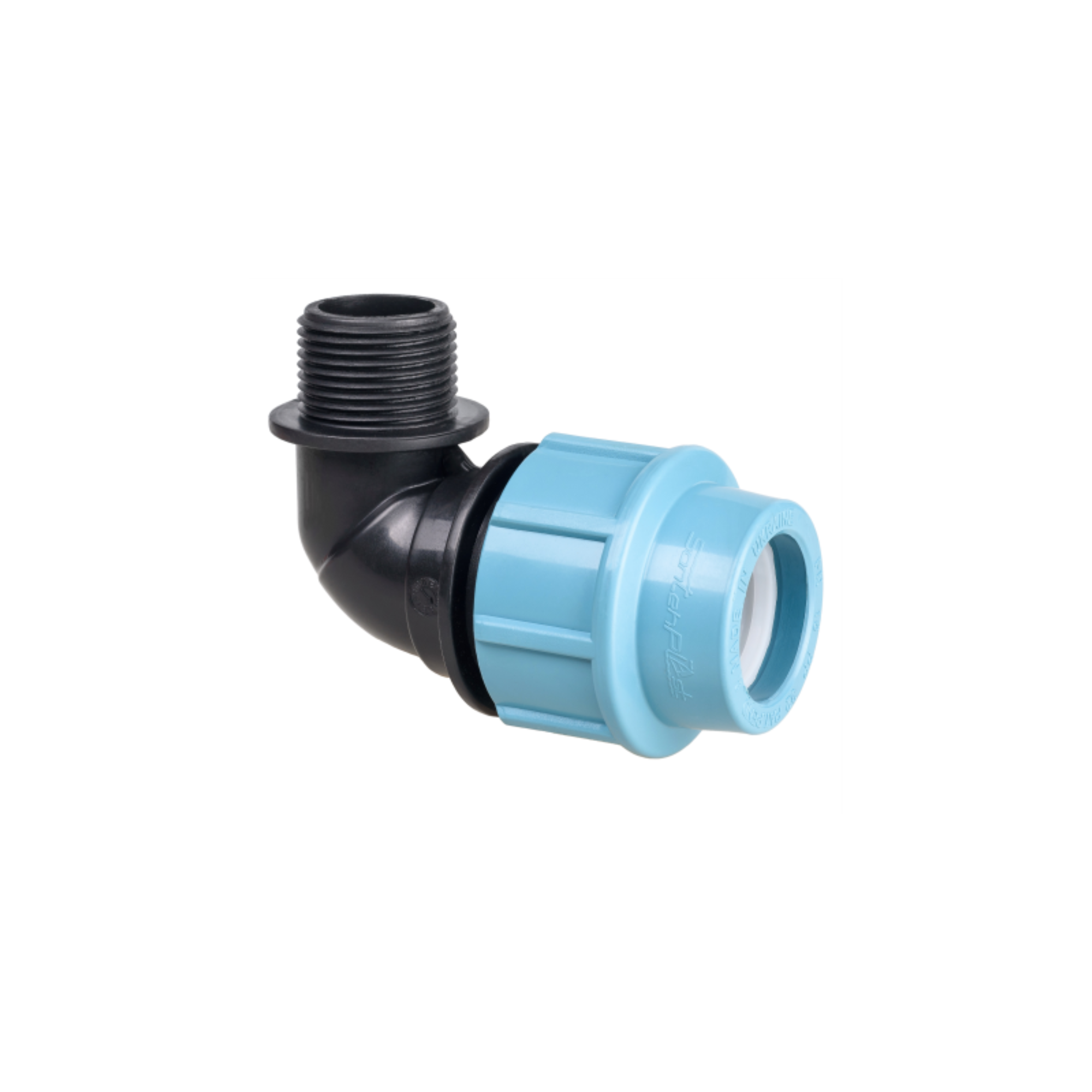 Коліно зовнішнє різьблення компресійна для зовнішнього водопроводу Santehplast