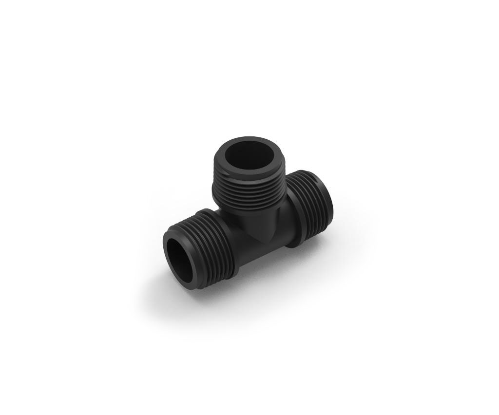 Трійник із зовнішньою різзю 1