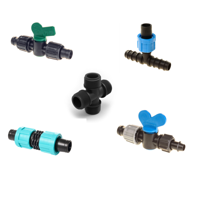 Fittings for drip irrigation
